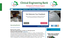 Desktop Screenshot of clinicalengineeringbank.com