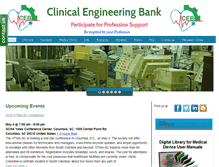 Tablet Screenshot of clinicalengineeringbank.com